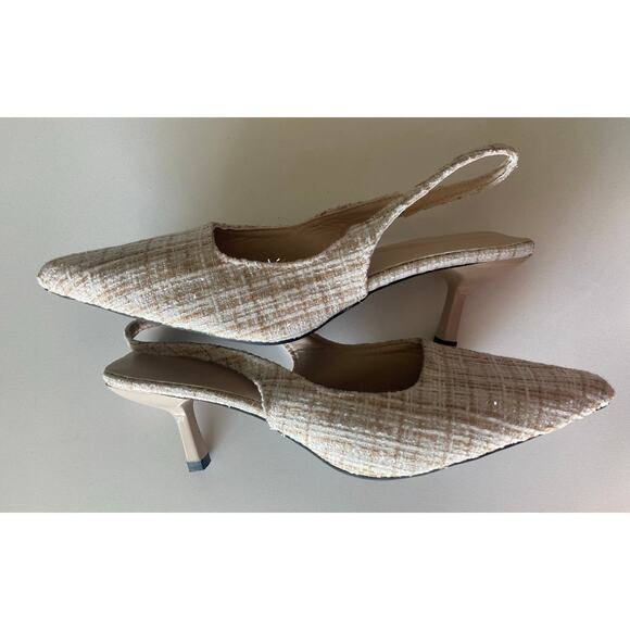 Woman's Closed Toe High Heel Ankle Strap Stiletto Pumps Size 40- NWOT 8-8.5 - Picture 1 of 6